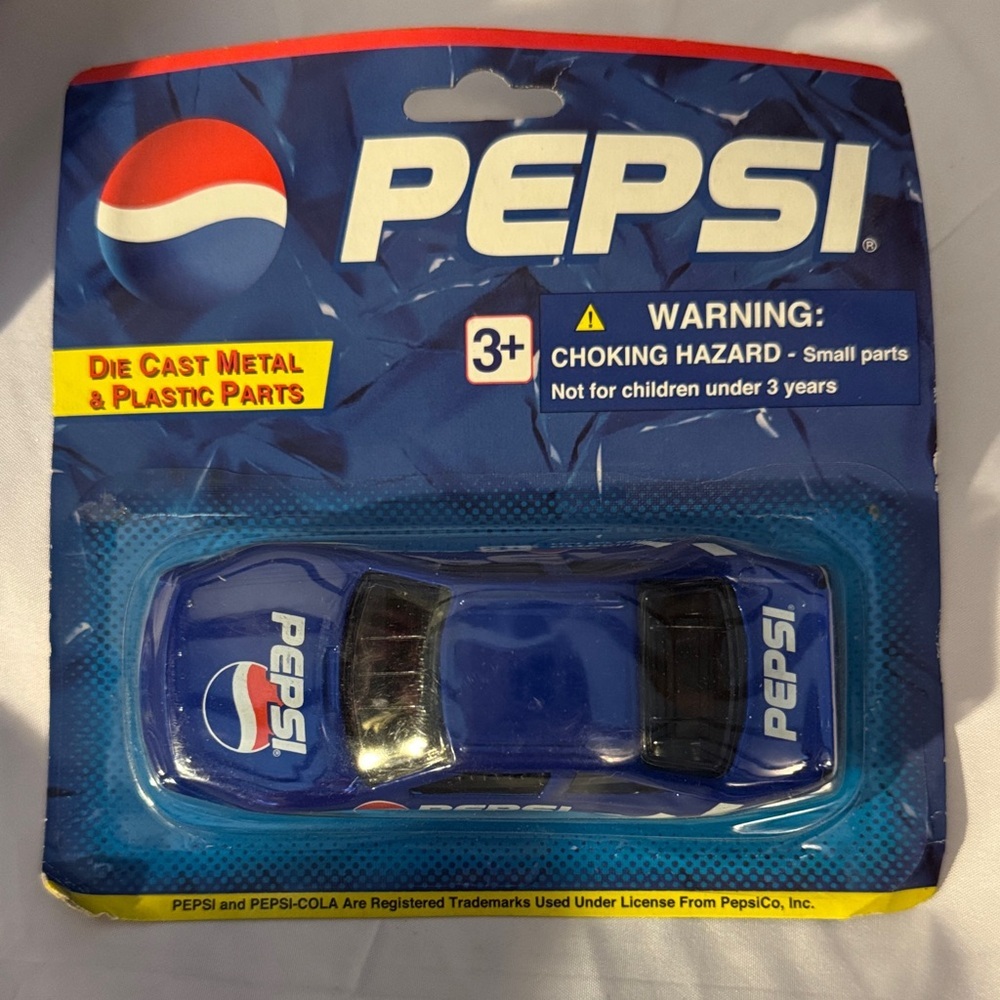 Pepsi Blue Die-Cast Car with Logo